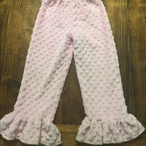 Light Pink Minky Dot Pants